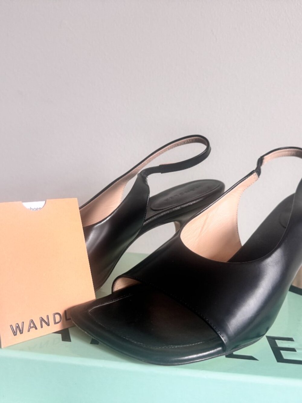 WANDLER Julio leather slingback sandals